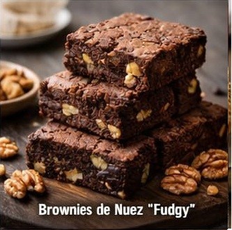 Brownies de Nuez Fudgy