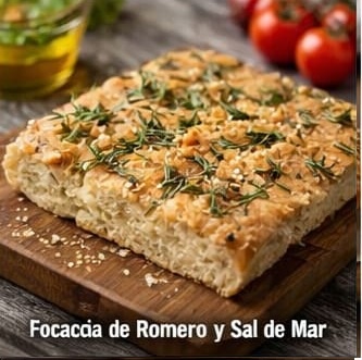Focaccia de Romero y Sal de Mar
