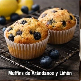 Muffins de Arándanos y Limón