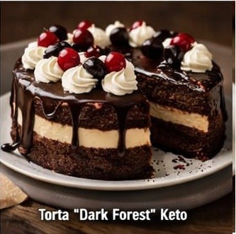 Torta Dark Forest Keto
